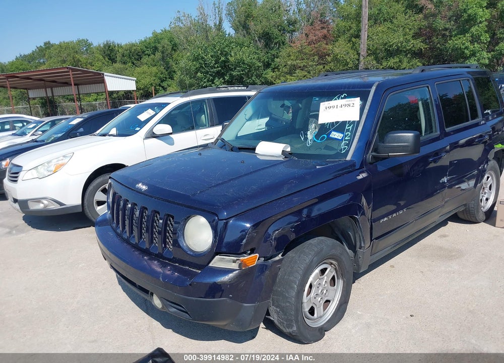 2012 JEEP PATRIOT SPORT VIN: 1C4NJPBA5CD617425