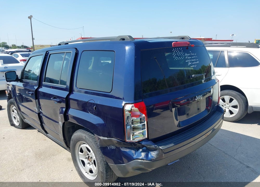 2012 JEEP PATRIOT SPORT VIN: 1C4NJPBA5CD617425