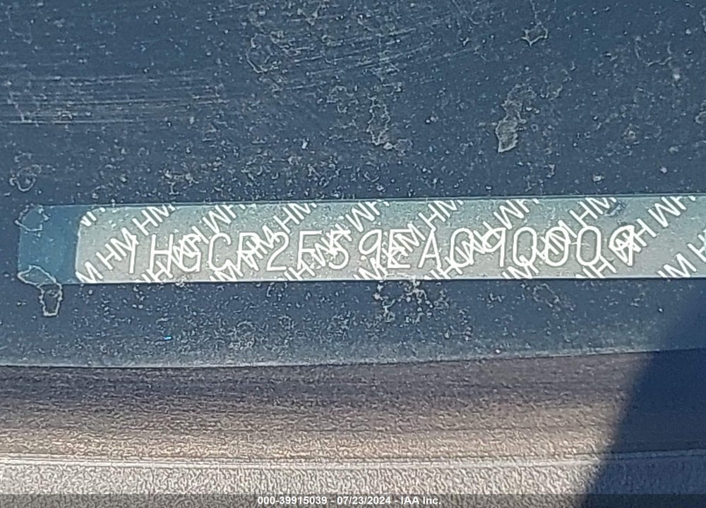 2014 HONDA ACCORD SPORT VIN: 1HGCR2F59EA090009
