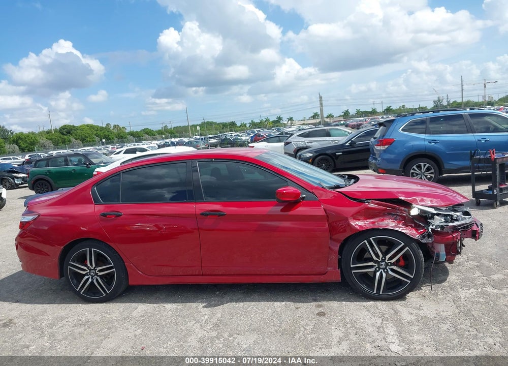 2017 HONDA ACCORD SPORT VIN: 1HGCR2F57HA278855