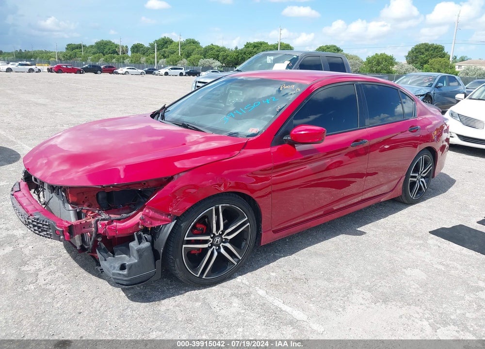 2017 HONDA ACCORD SPORT VIN: 1HGCR2F57HA278855