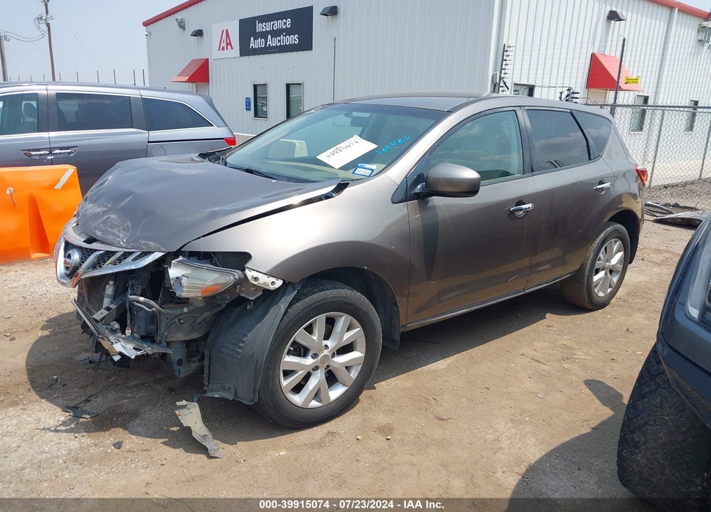 2011 NISSAN MURANO S VIN: JN8AZ1MU9BW055547