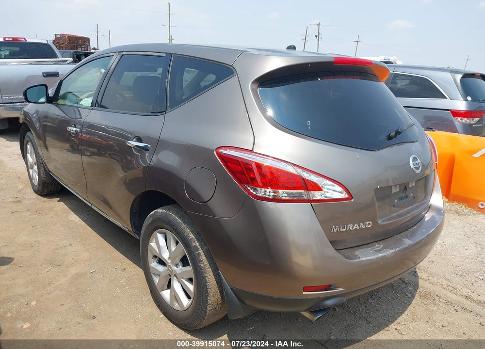 2011 NISSAN MURANO S VIN: JN8AZ1MU9BW055547