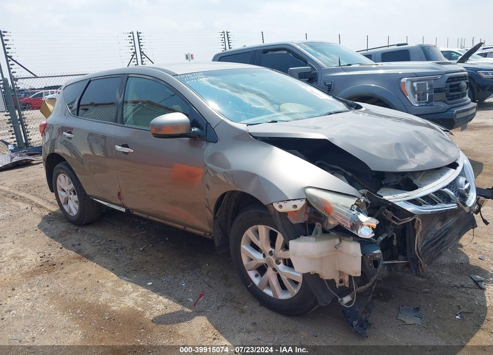 2011 NISSAN MURANO S VIN: JN8AZ1MU9BW055547