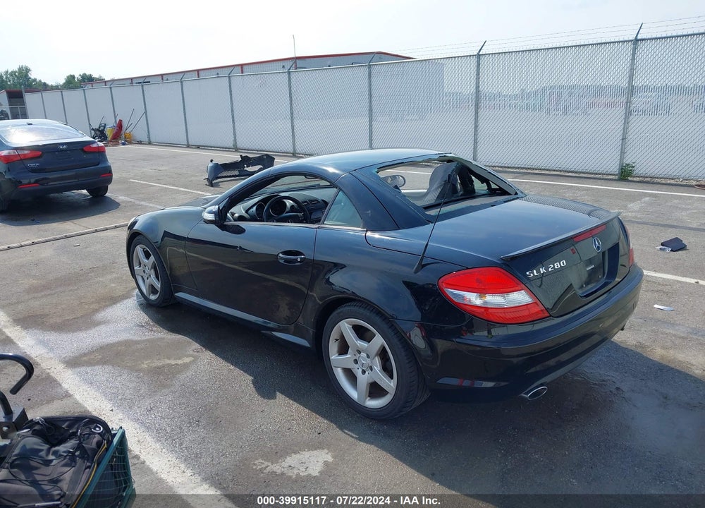 2007 MERCEDES-BENZ SLK 280 VIN: WDBWK54F67F160695