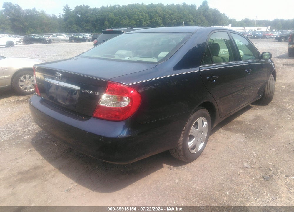 2004 TOYOTA CAMRY LE VIN: 4T1BE32K44U370355