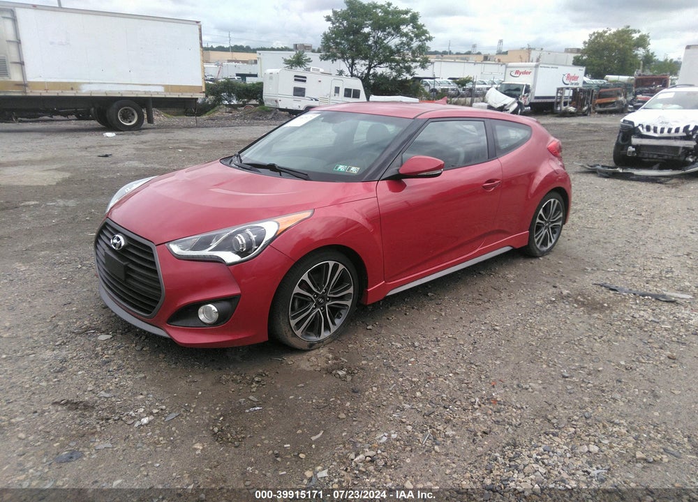 2016 HYUNDAI VELOSTER TURBO VIN: KMHTC6AE0GU254176