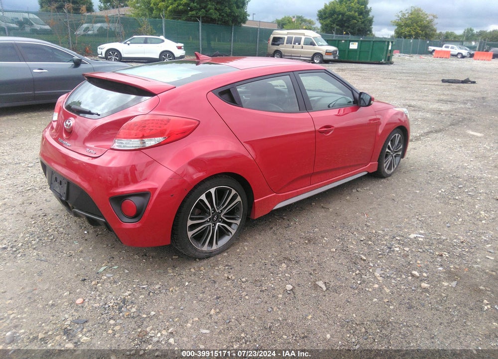 2016 HYUNDAI VELOSTER TURBO VIN: KMHTC6AE0GU254176