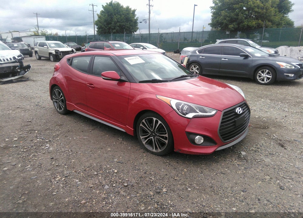 2016 HYUNDAI VELOSTER TURBO VIN: KMHTC6AE0GU254176
