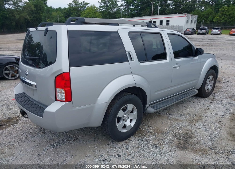 2011 NISSAN PATHFINDER S VIN: 5N1AR1NN0BC620624