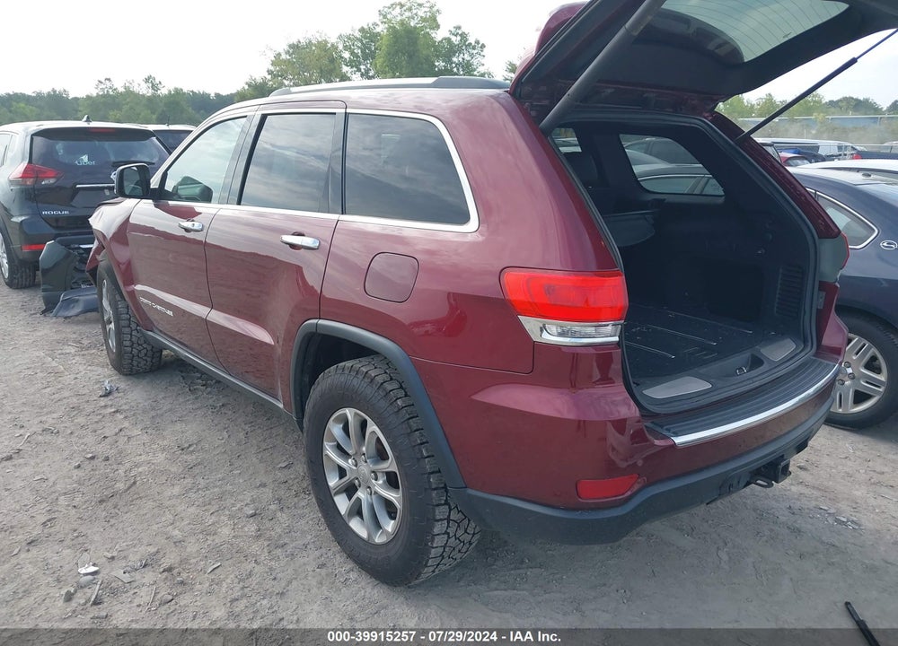 2016 JEEP GRAND CHEROKEE LIMITED VIN: 1C4RJFBG4GC304863