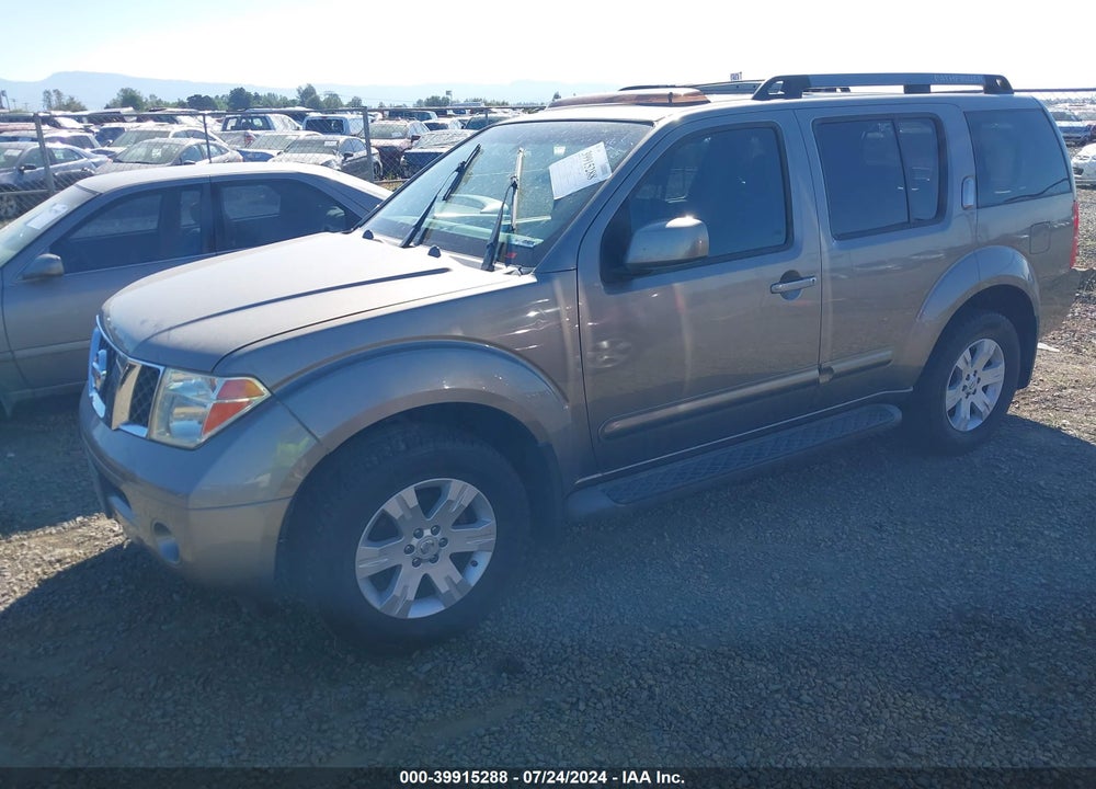 2005 NISSAN PATHFINDER LE VIN: 5N1AR18U35C743423