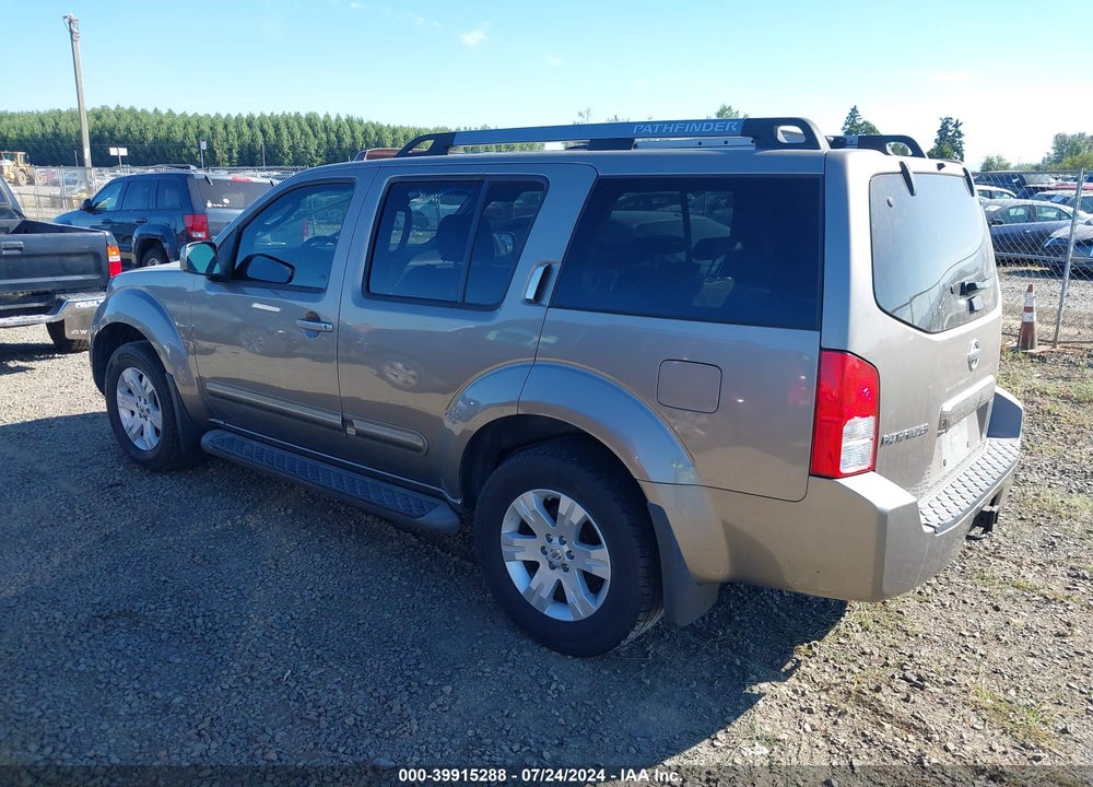 2005 NISSAN PATHFINDER LE VIN: 5N1AR18U35C743423
