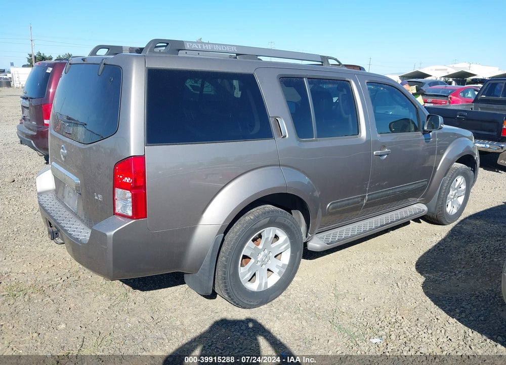 2005 NISSAN PATHFINDER LE VIN: 5N1AR18U35C743423