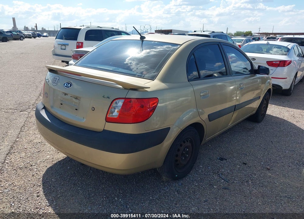 2008 KIA RIO LX VIN: KNADE123986373060