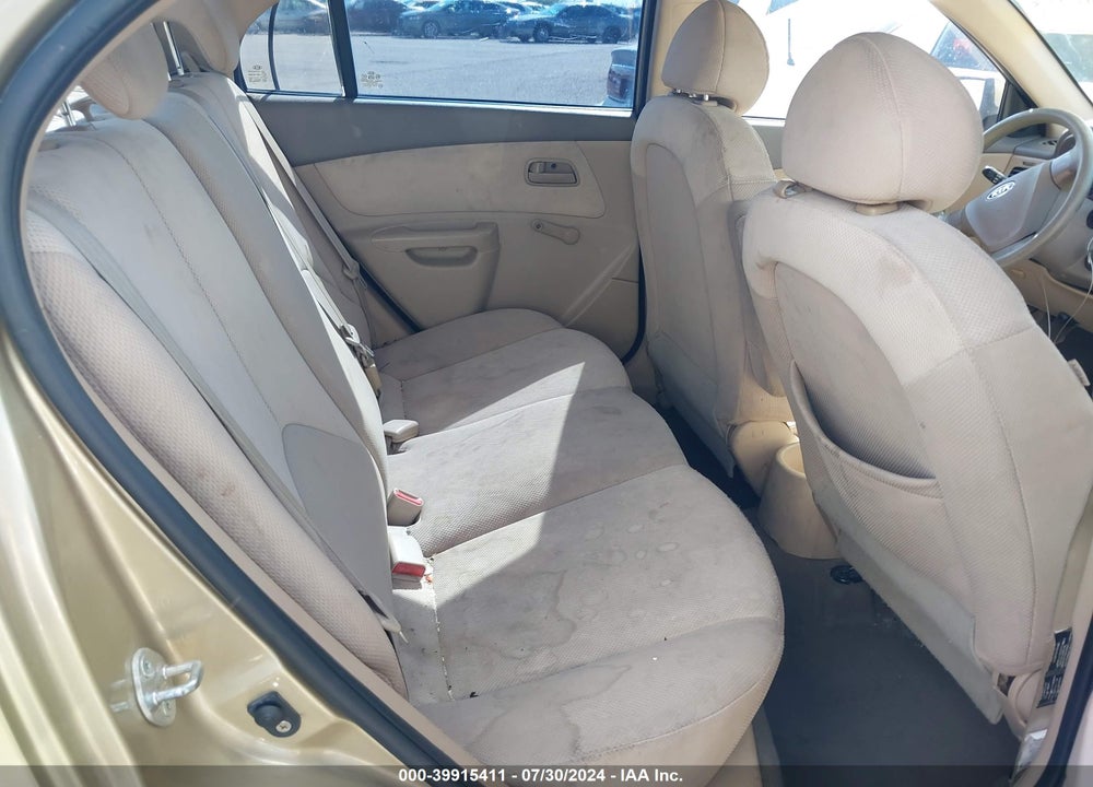 2008 KIA RIO LX VIN: KNADE123986373060