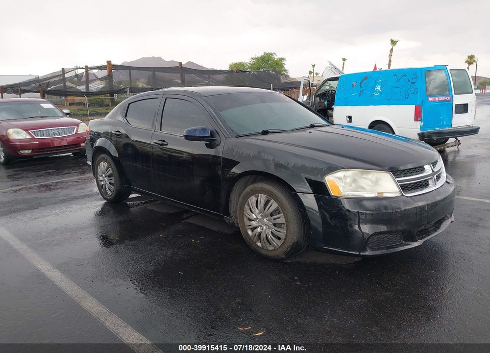 2013 DODGE AVENGER SE VIN: 1C3CDZAB7DN650687