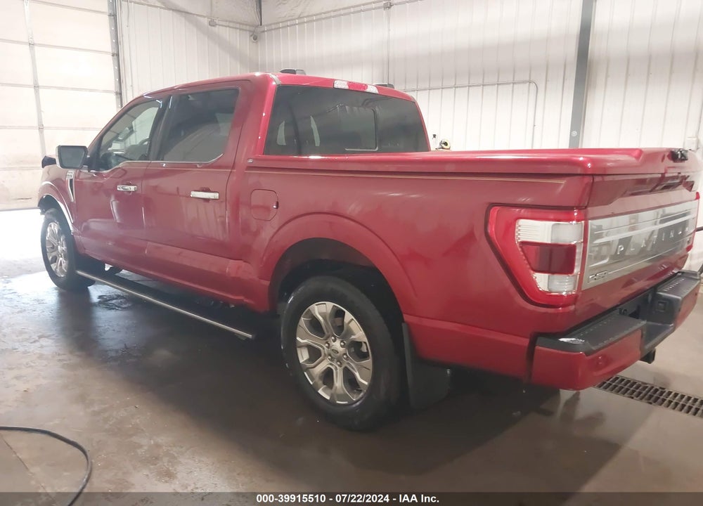 2023 FORD F-150 PLATINUM VIN: 1FTEW1C53PFB18780
