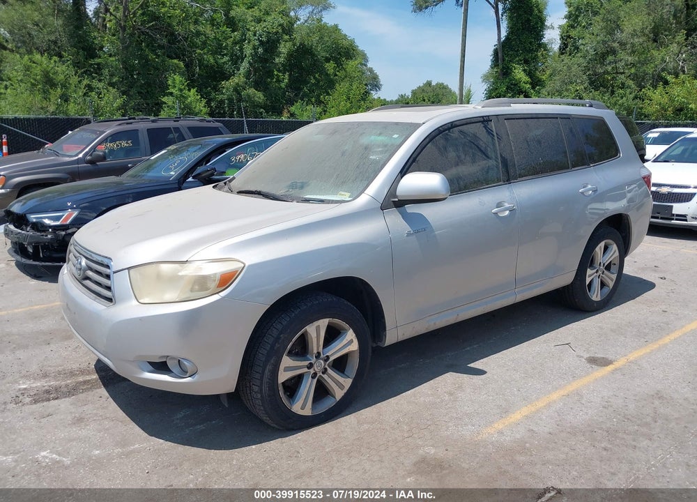2008 TOYOTA HIGHLANDER SPORT VIN: JTEES43A782108980
