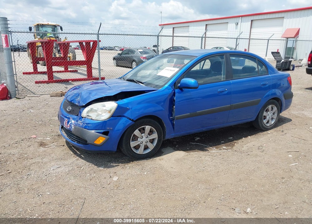2009 KIA RIO LX VIN: KNADE223X96502107