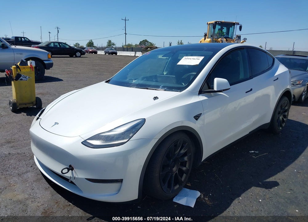 2021 TESLA MODEL Y LONG RANGE DUAL MOTOR ALL-WHEEL DRIVE VIN: 5YJYGDEE1MF160910