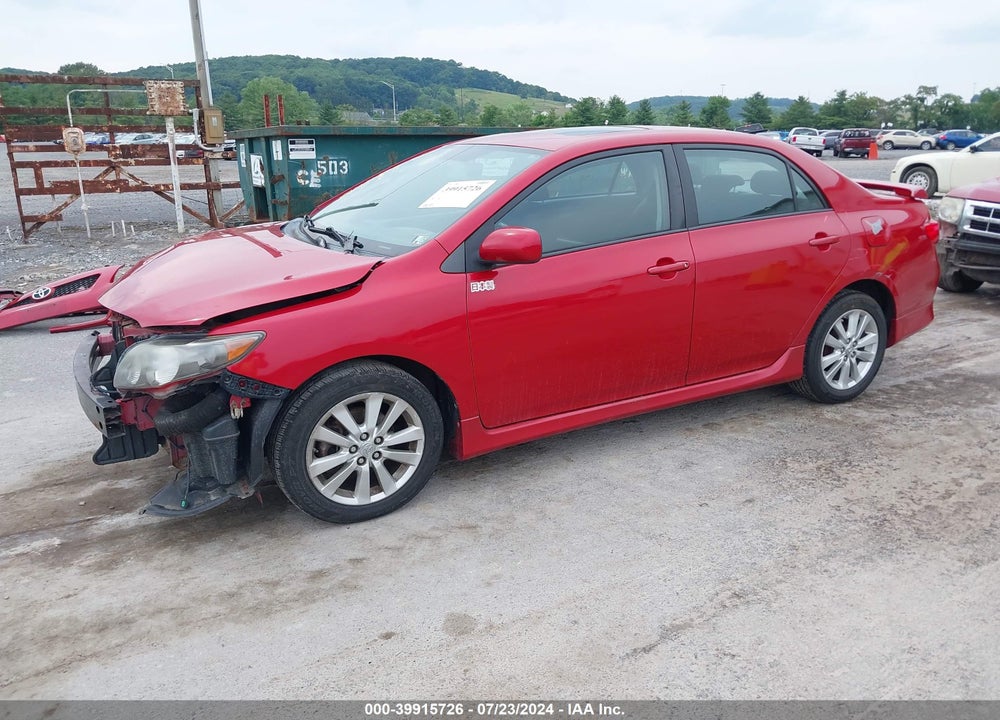 2010 TOYOTA COROLLA S VIN: 2T1BU4EE9AC443523