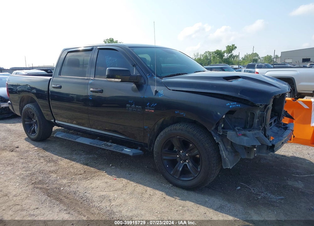 2017 RAM 1500 NIGHT 4X4 5'7 BOX VIN: 1C6RR7MT1HS632345