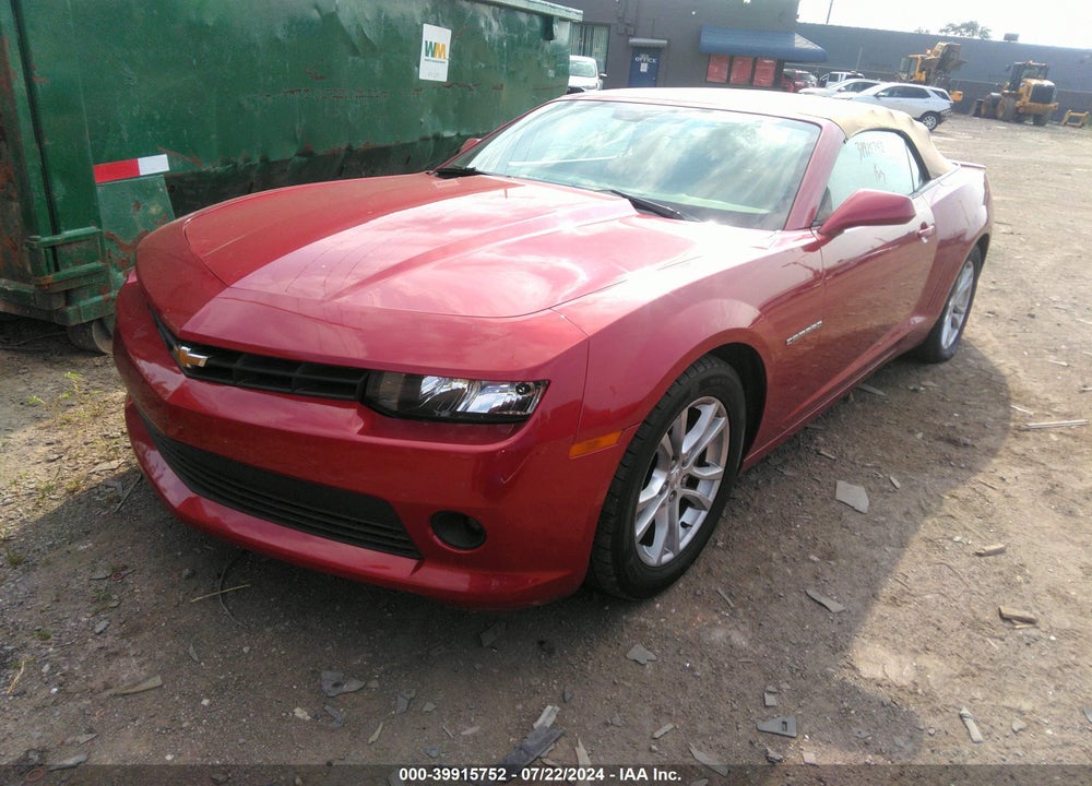2015 CHEVROLET CAMARO 1LT VIN: 2G1FD3D35F9222898