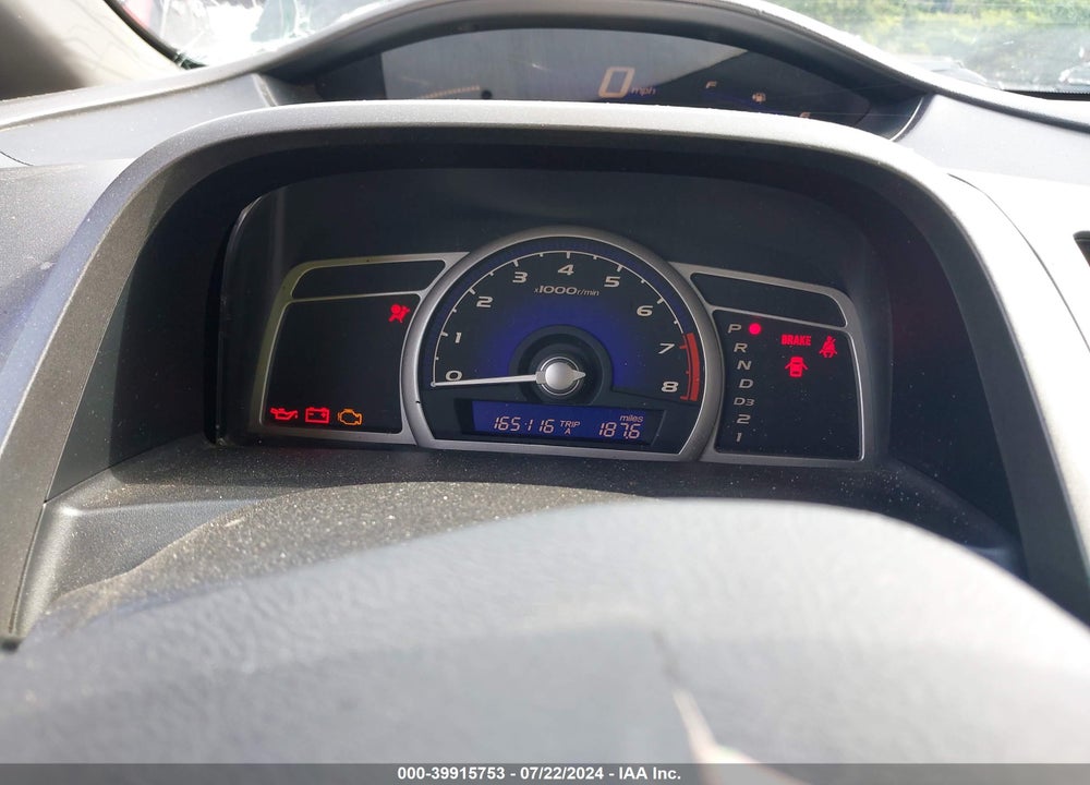 2007 HONDA CIVIC LX VIN: 2HGFA165X7H304606