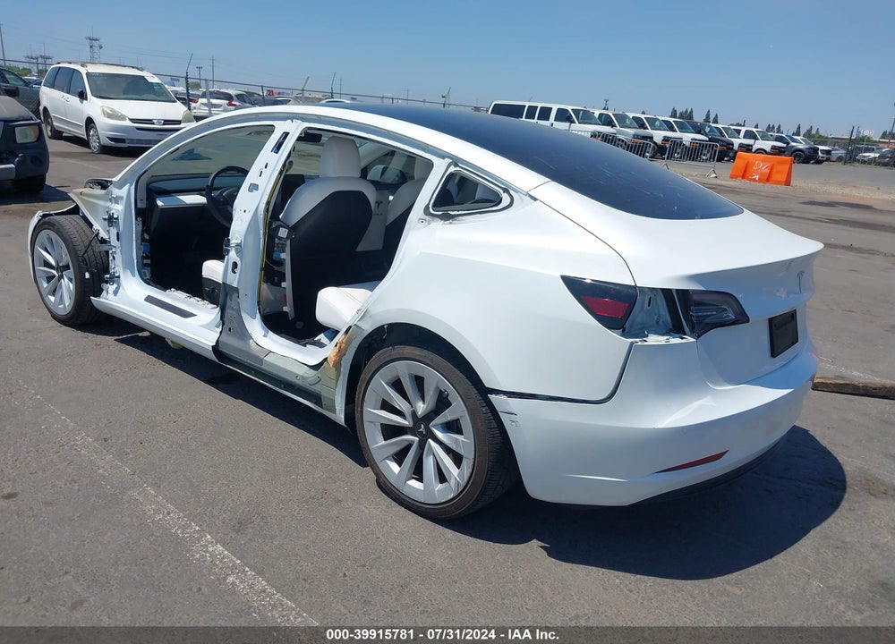 2022 TESLA MODEL 3 REAR-WHEEL DRIVE VIN: 5YJ3E1EA5NF362291