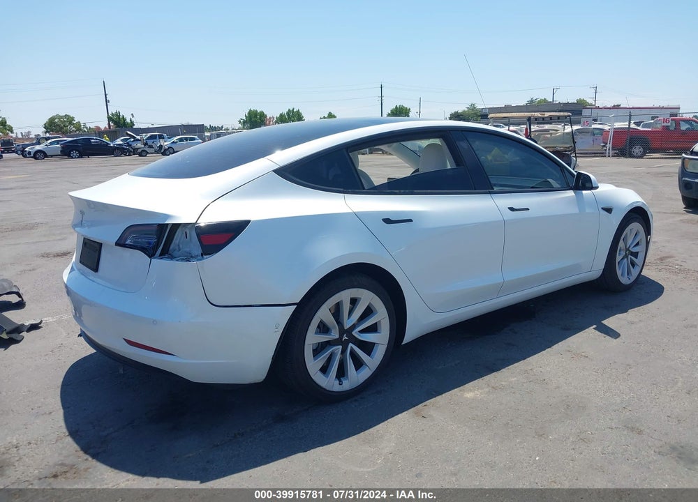 2022 TESLA MODEL 3 REAR-WHEEL DRIVE VIN: 5YJ3E1EA5NF362291