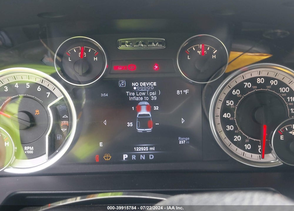 2013 RAM 1500 LAIE VIN: 1C6RR6NT7DS527067
