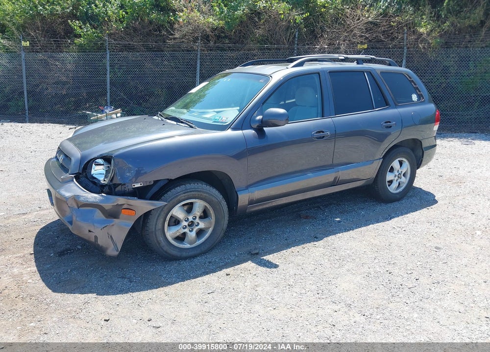 2005 HYUNDAI SANTA FE GLS VIN: KM8SC73D75U962900