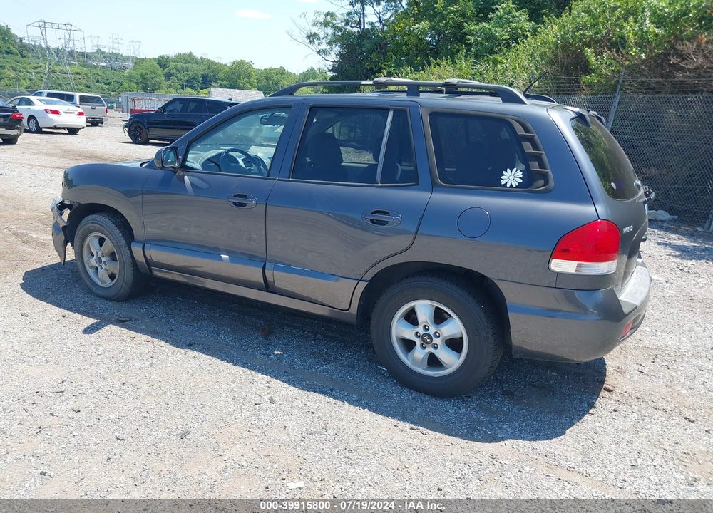 2005 HYUNDAI SANTA FE GLS VIN: KM8SC73D75U962900