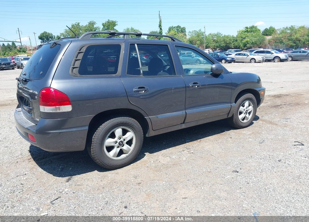 2005 HYUNDAI SANTA FE GLS VIN: KM8SC73D75U962900