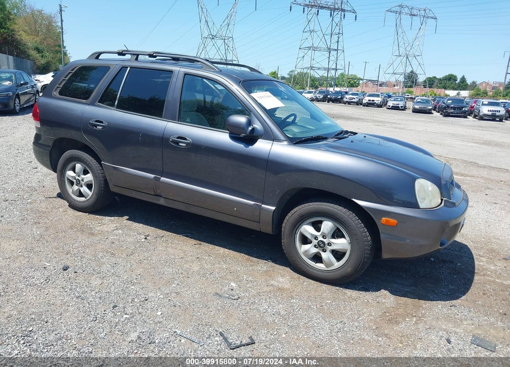 2005 HYUNDAI SANTA FE GLS VIN: KM8SC73D75U962900