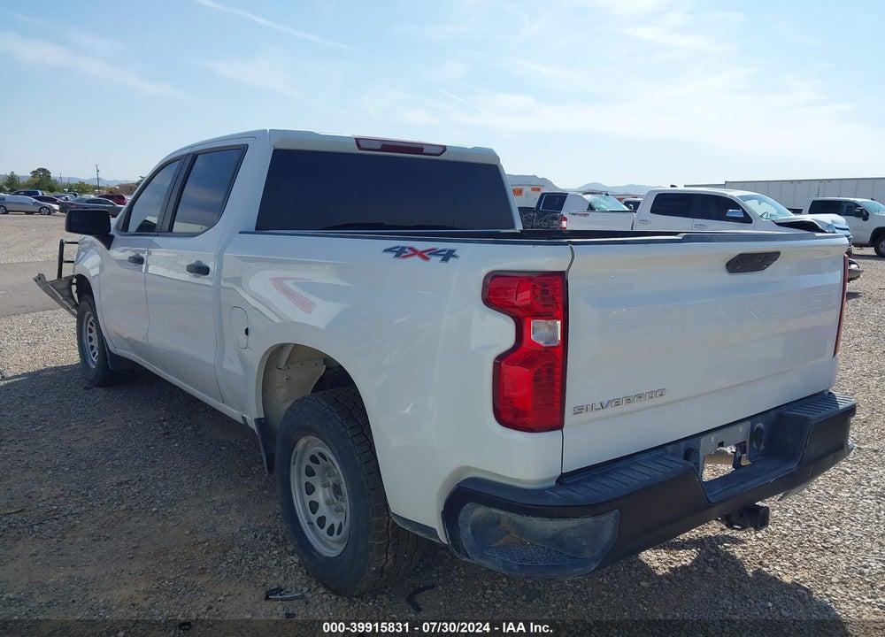 2021 CHEVROLET SILVERADO 1500 4WD SHORT BED WT VIN: 3GCUYAEF6MG244444