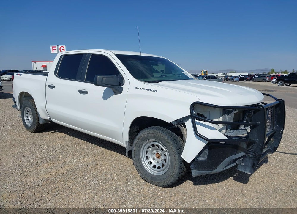 2021 CHEVROLET SILVERADO 1500 4WD SHORT BED WT VIN: 3GCUYAEF6MG244444