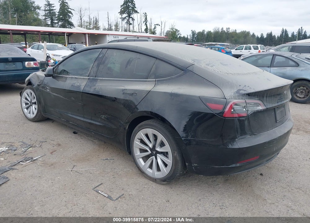 2022 TESLA MODEL 3 LONG RANGE DUAL MOTOR ALL-WHEEL DRIVE VIN: 5YJ3E1EB2NF164633