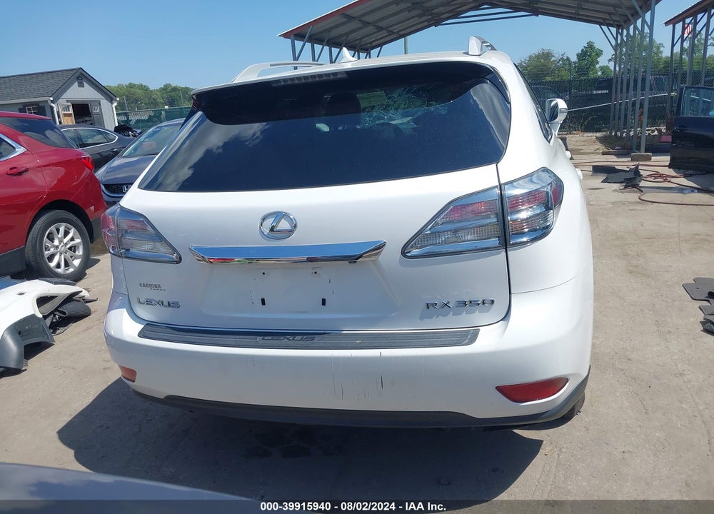 2010 LEXUS RX 350 VIN: 2T2BK1BA9AC072185