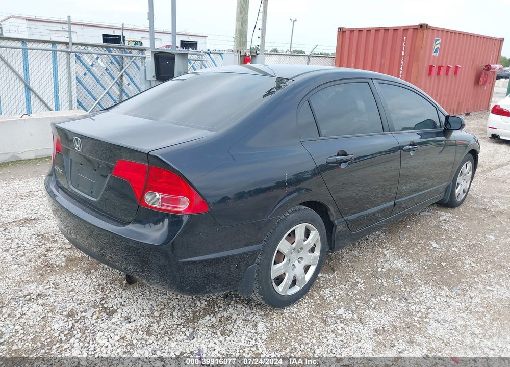 2008 HONDA CIVIC SDN LX VIN: 1HGFA16518L075396