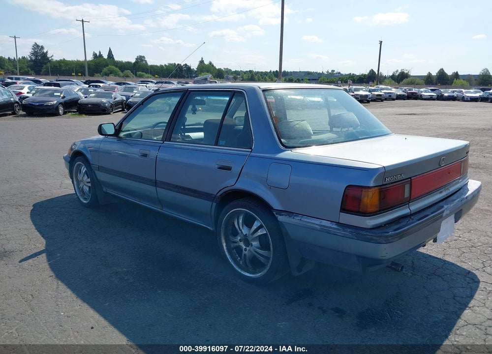 1988 HONDA CIVIC LX VIN: 1HGED3658JA075766