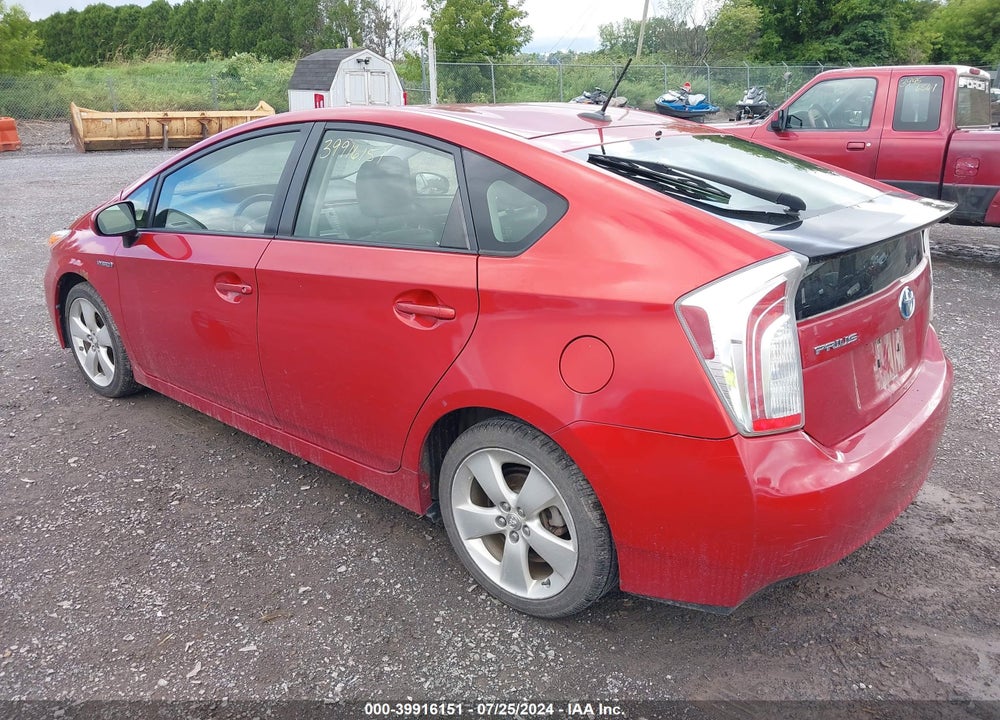 2012 TOYOTA PRIUS FIVE VIN: JTDKN3DU6C1525510