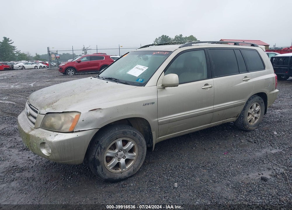 2002 TOYOTA HIGHLANDER LIMITED V6 VIN: JTEGF21A920070093