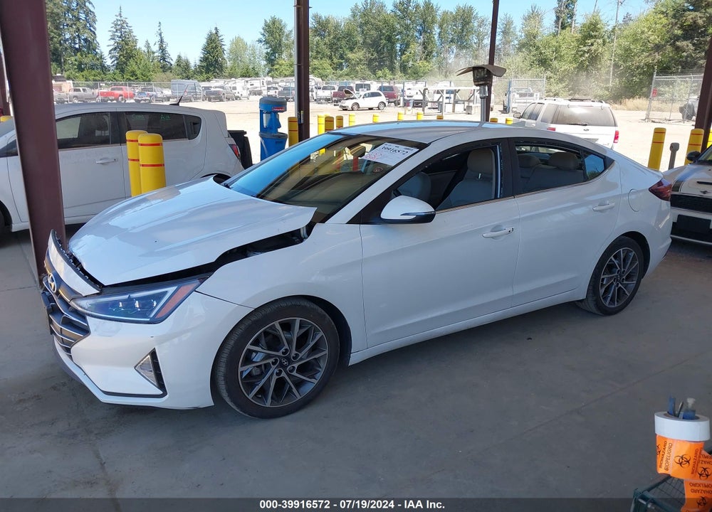 2020 HYUNDAI ELANTRA LIMITED VIN: 5NPD84LF5LH524866