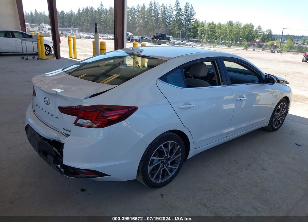 2020 HYUNDAI ELANTRA LIMITED VIN: 5NPD84LF5LH524866