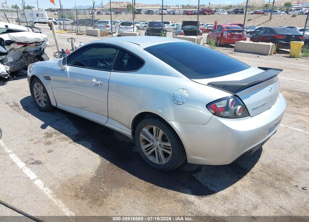2007 HYUNDAI TIBURON GS VIN: KMHHM66D47U238422
