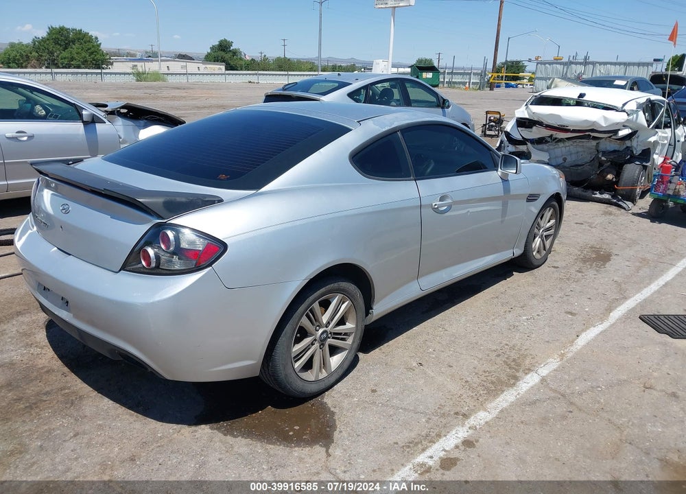 2007 HYUNDAI TIBURON GS VIN: KMHHM66D47U238422
