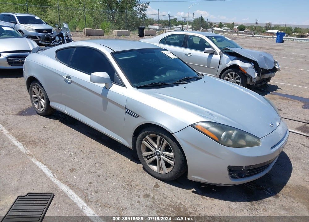 2007 HYUNDAI TIBURON GS VIN: KMHHM66D47U238422