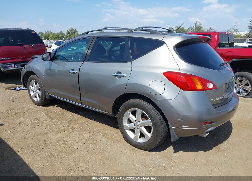 2009 NISSAN MURANO SL VIN: JN8AZ18U89W007655